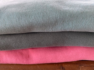Pigment-Dyed Crewnecks in Mint, Alpine Green and Pink