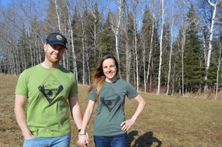 Kakabeka Falls Tee - Forest and Moss Green